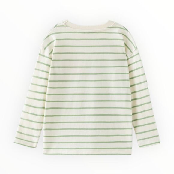 ZARA Kids | Ecru/Green | STRIPED CHUPA CHUPS® SHIRT - Picture 2 of 4